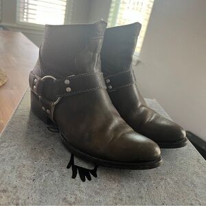 Freebird Santiago Black Leather Ankle Boots, Size 8!